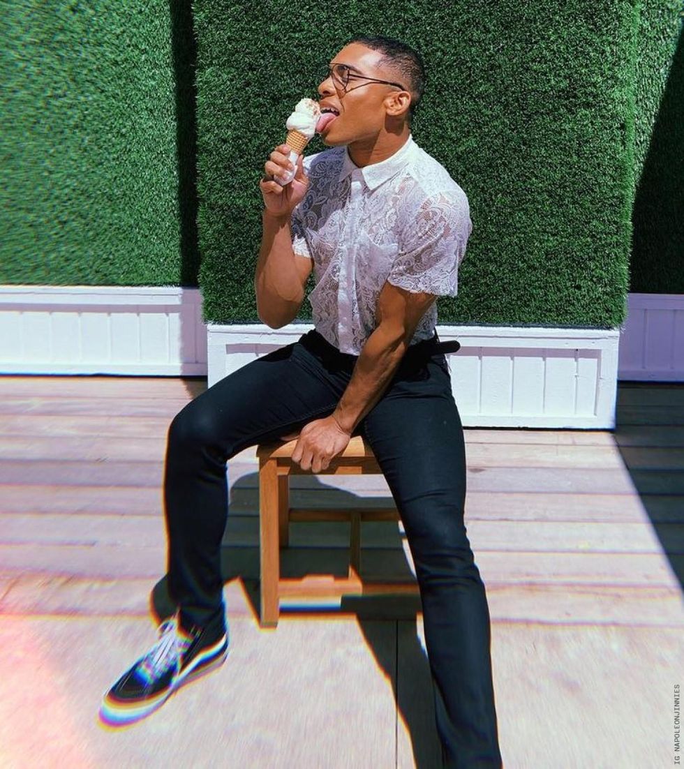 Check Out These Thirsty Pics of L.A. Rams Cheerleader Napoleon Jinnies