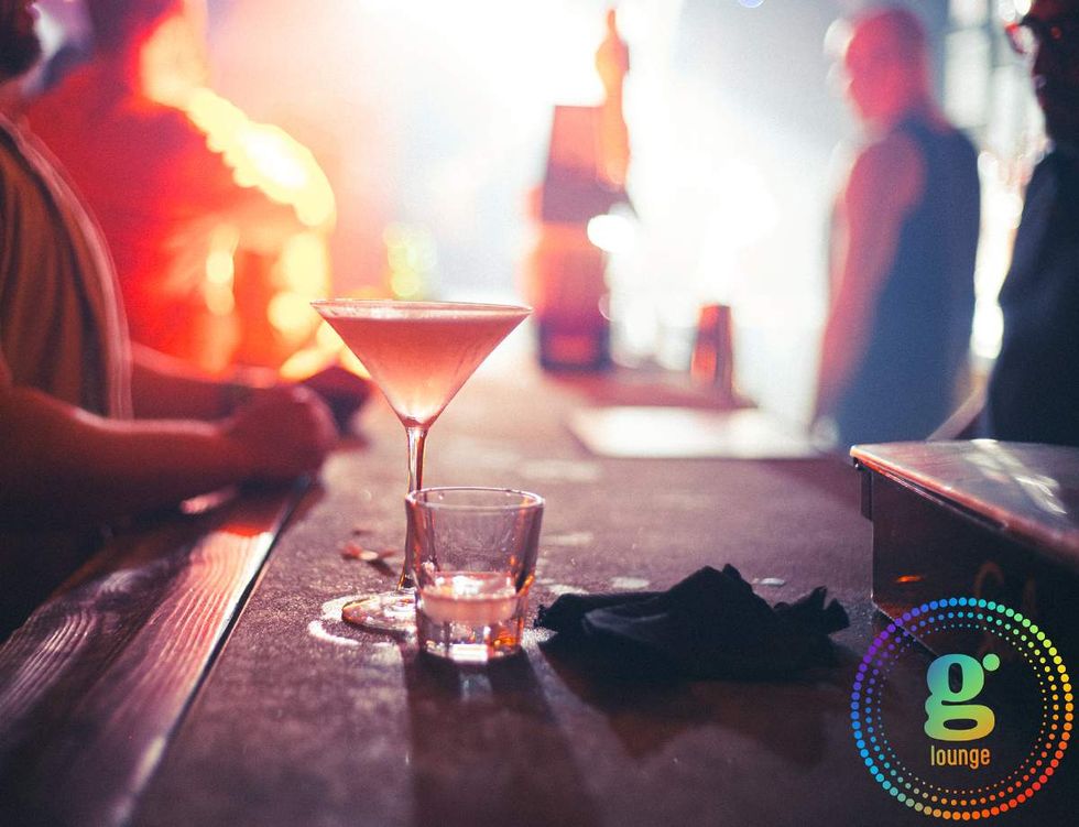 Chelsea g Lounge drinks on the bar