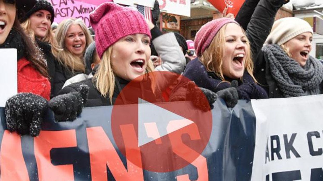 Chelsea Handler & Charlize Theron Join Thousands at Women's March in Park City