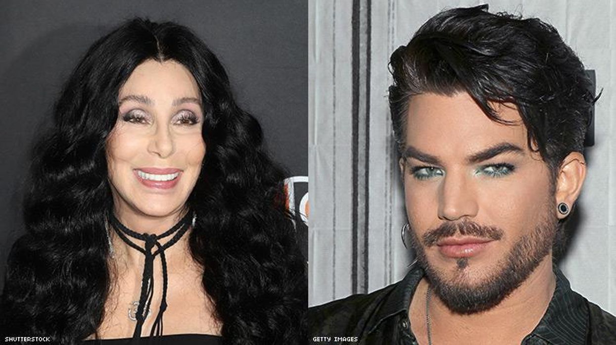 Cher and Adam Lambert