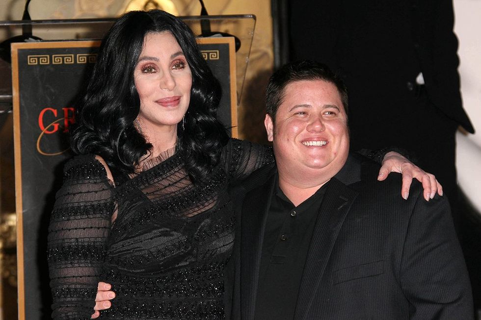 Cher and Chaz Bono