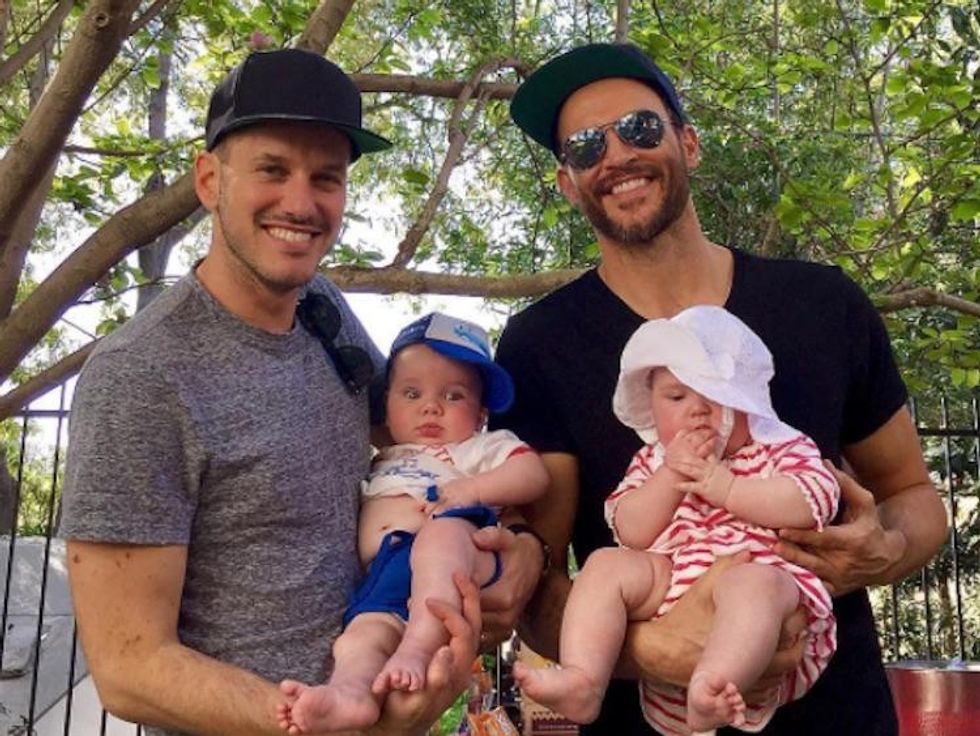 Cheyenne Jackson and Jason Landau