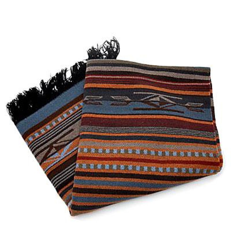 Chimayo wool throw
