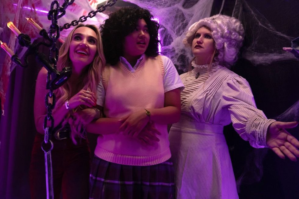 Chloe Fineman, Sam Morelos, and Jillian Bell in Summer of 69