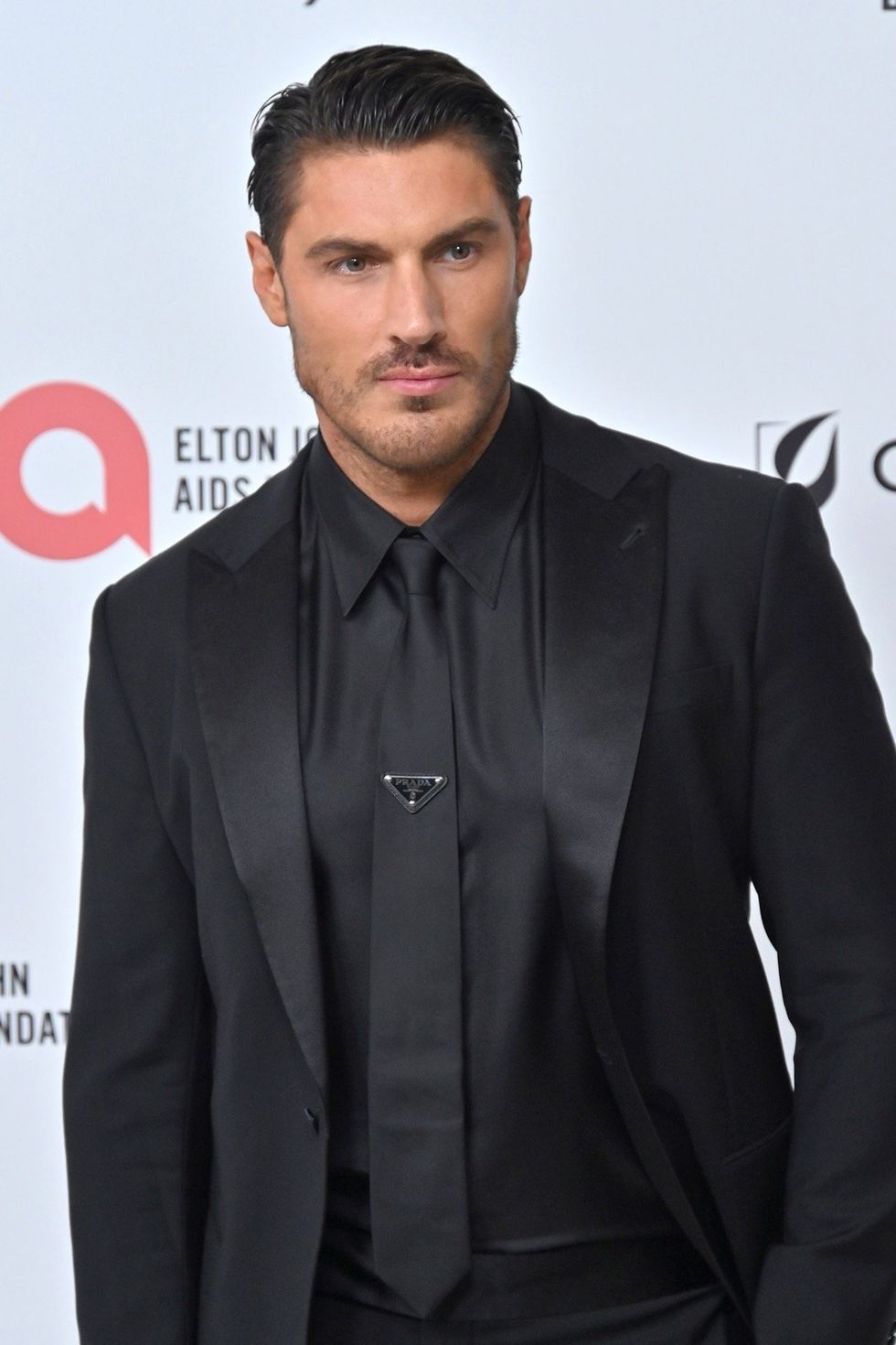 Chris Appleton at the Elton John Academy Awards Viewing Party in March 2025