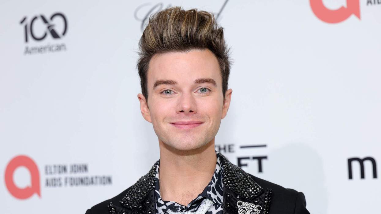 Chris Colfer attends Elton John AIDS Foundation's 34th Annual Academy Awards Viewing Party.