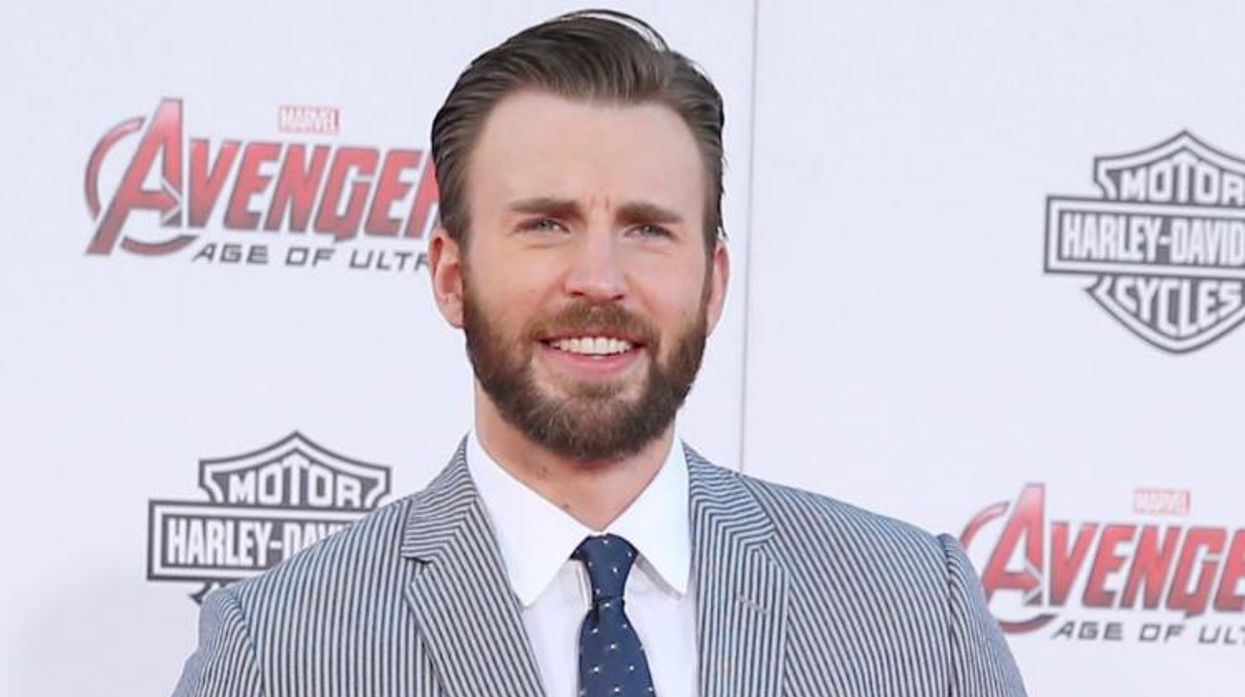 Chris Evans Gucci suit