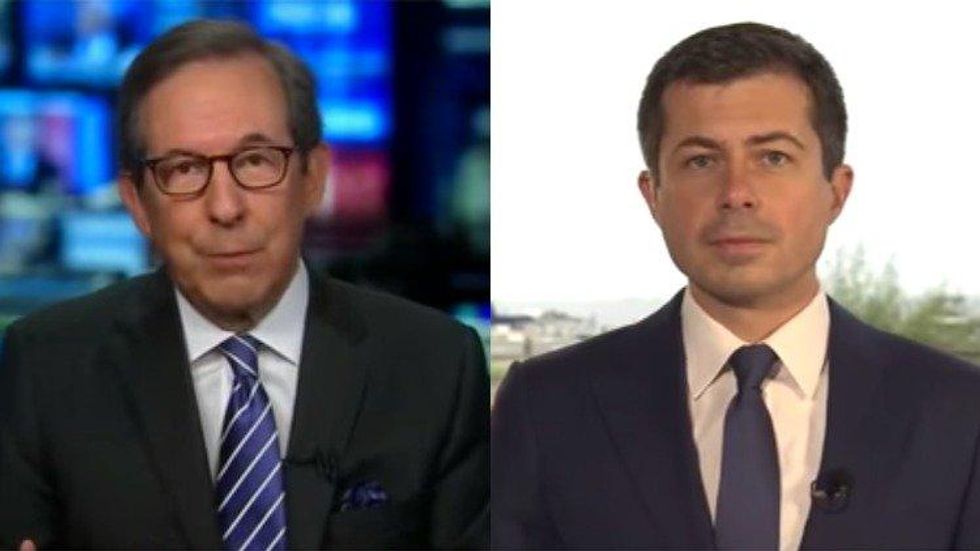 Chris Wallace gets a lesson from Pete Buttigieg about Americans coming together.