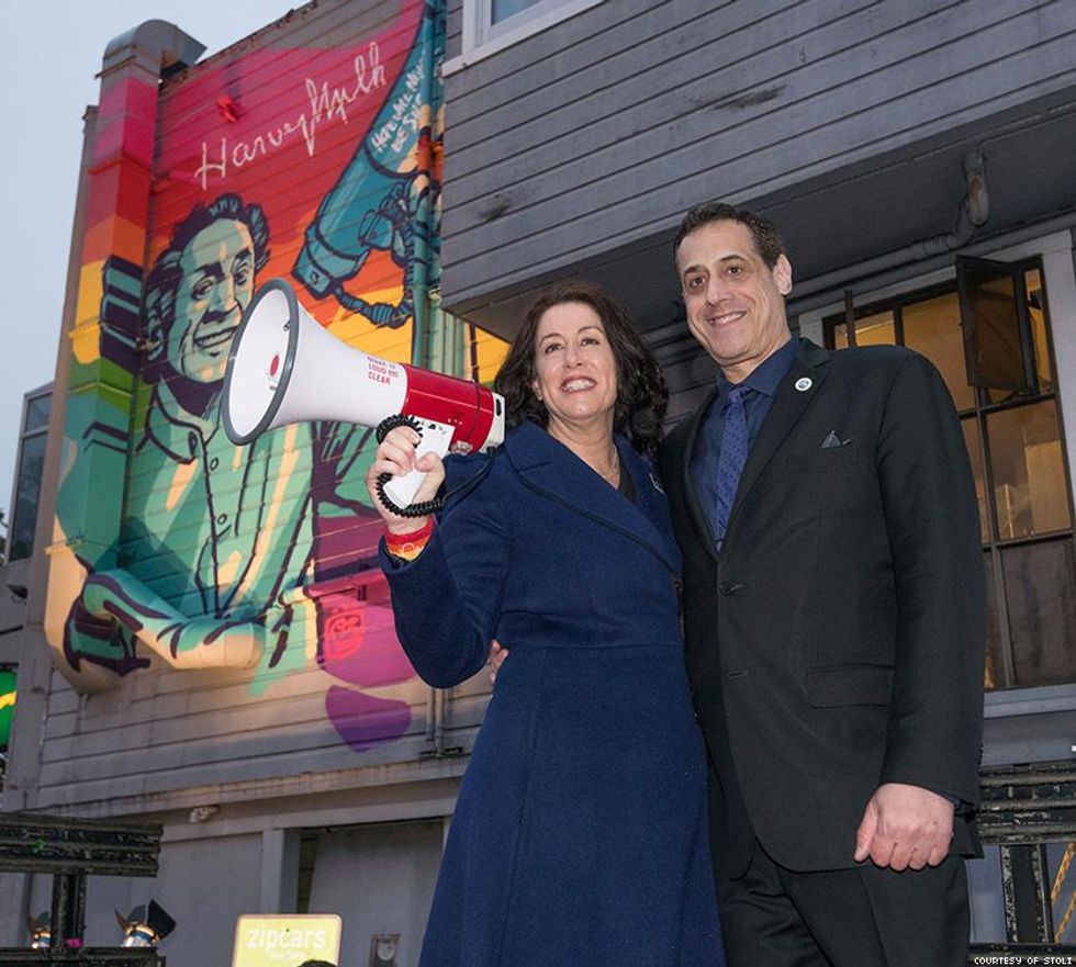 Christine Pelosi and Stuart Milk