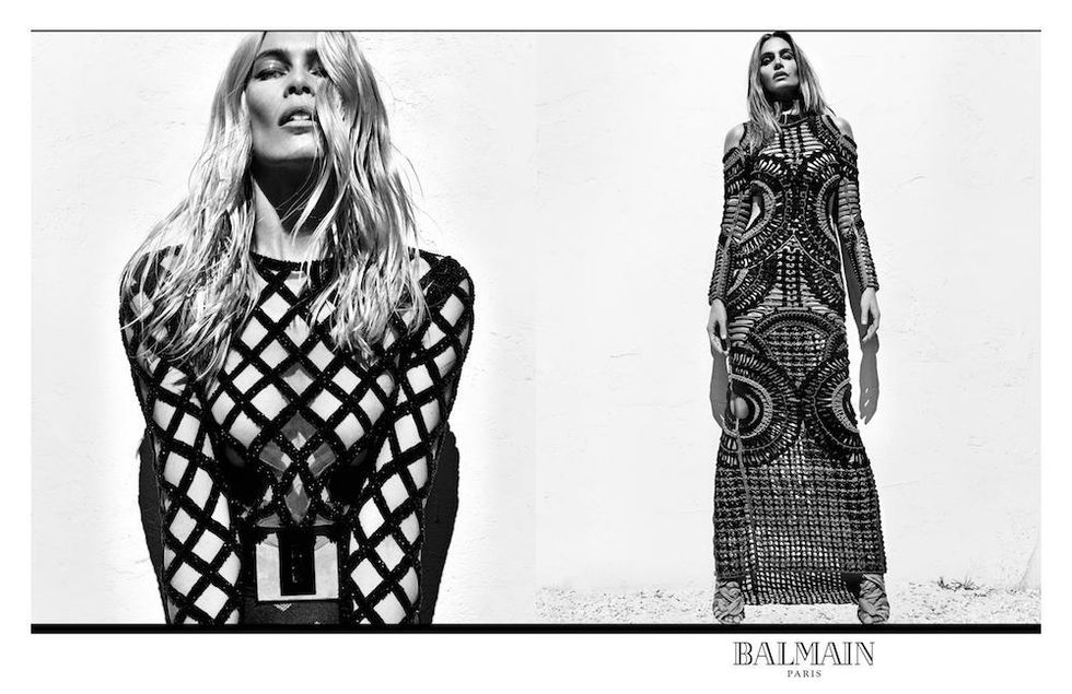 Cindy, Naomi and Claudia for Balmain's Spring-Summer 2016 Campaign