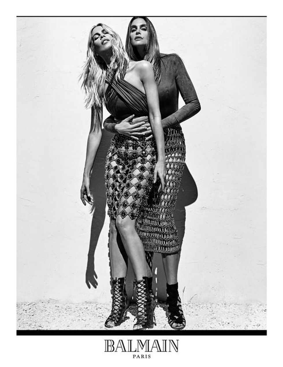 Cindy, Naomi and Claudia for Balmain's Spring-Summer 2016 Campaign