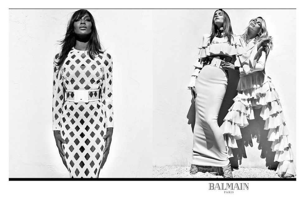 Cindy, Naomi and Claudia for Balmain's Spring-Summer 2016 Campaign