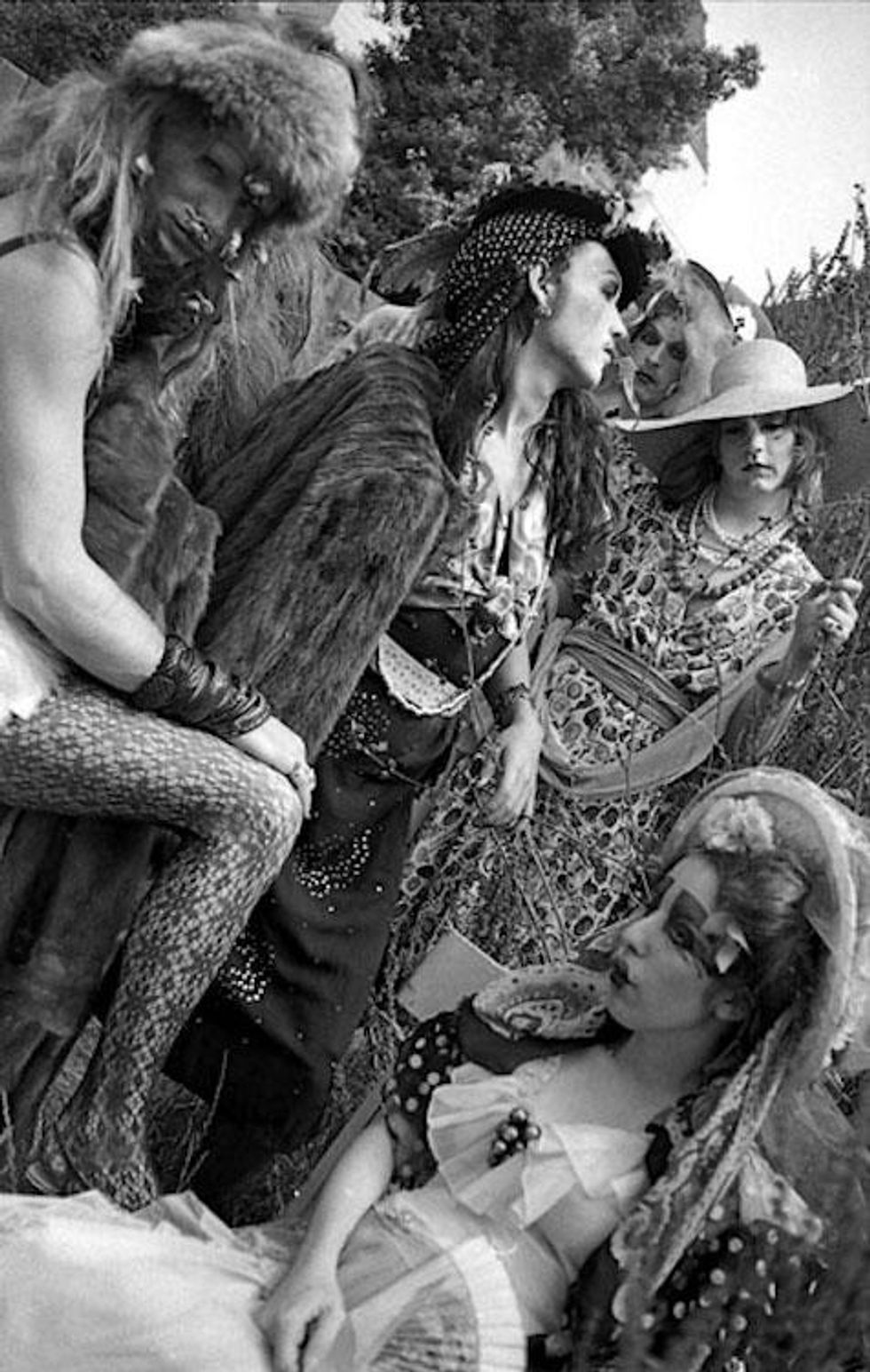 Cockettes, John, Link, Scrumbly, Prissy and Sweet Pam, 1971