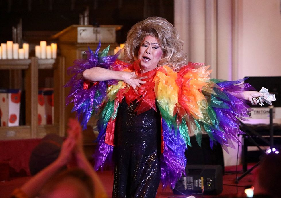 Coco Lachine during New York City AIDS Memorial Legends of Drag program 2025 LGBTQIA Pride Month