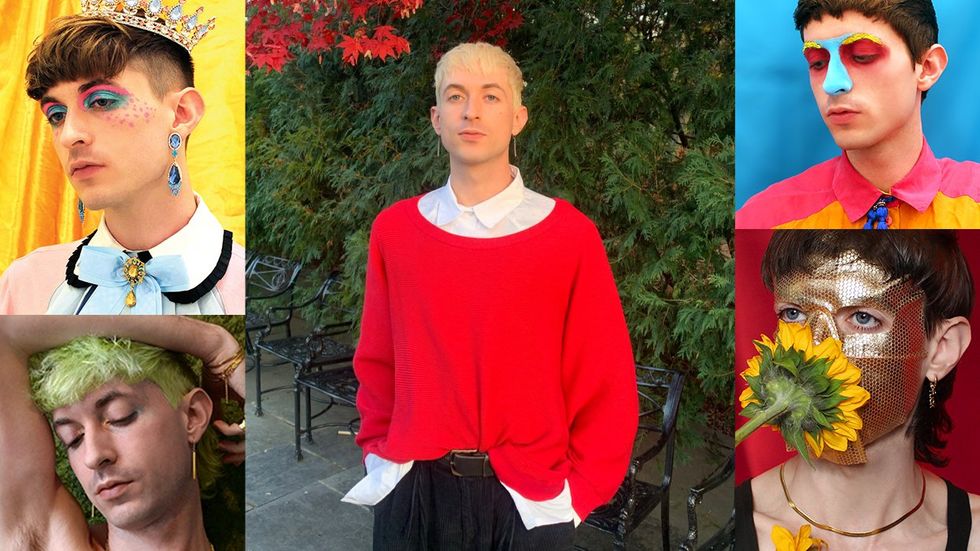 Colin J. Radcliffe Paris gay artist self portraits