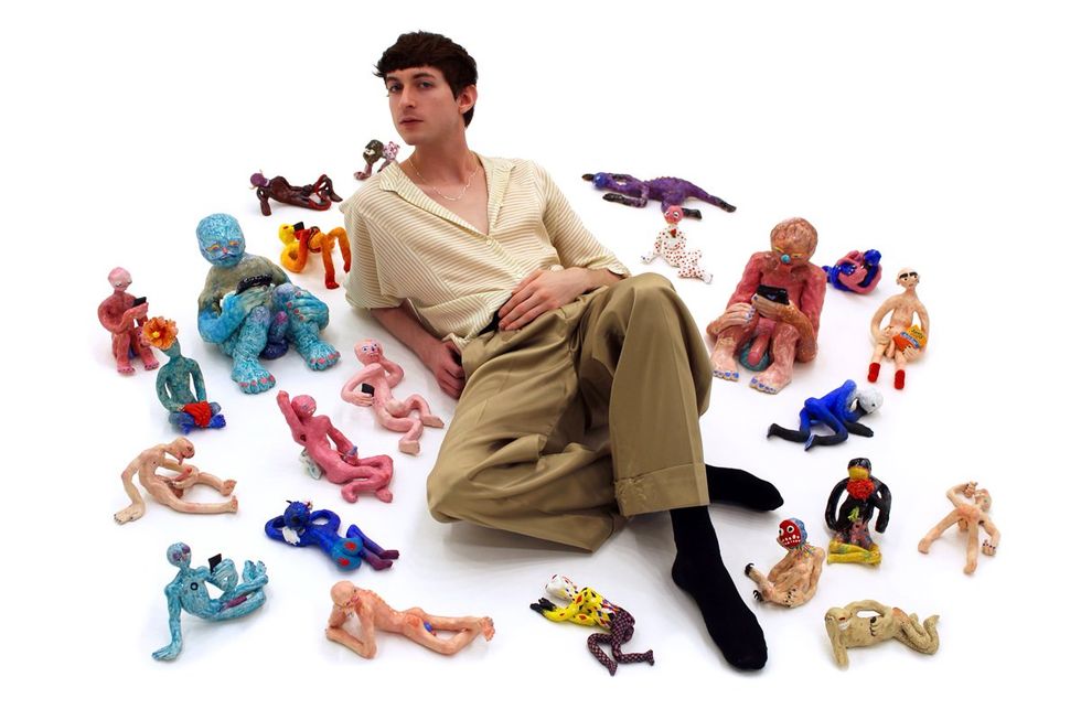 Colin J. Radcliffe Paris gay artist self portraits