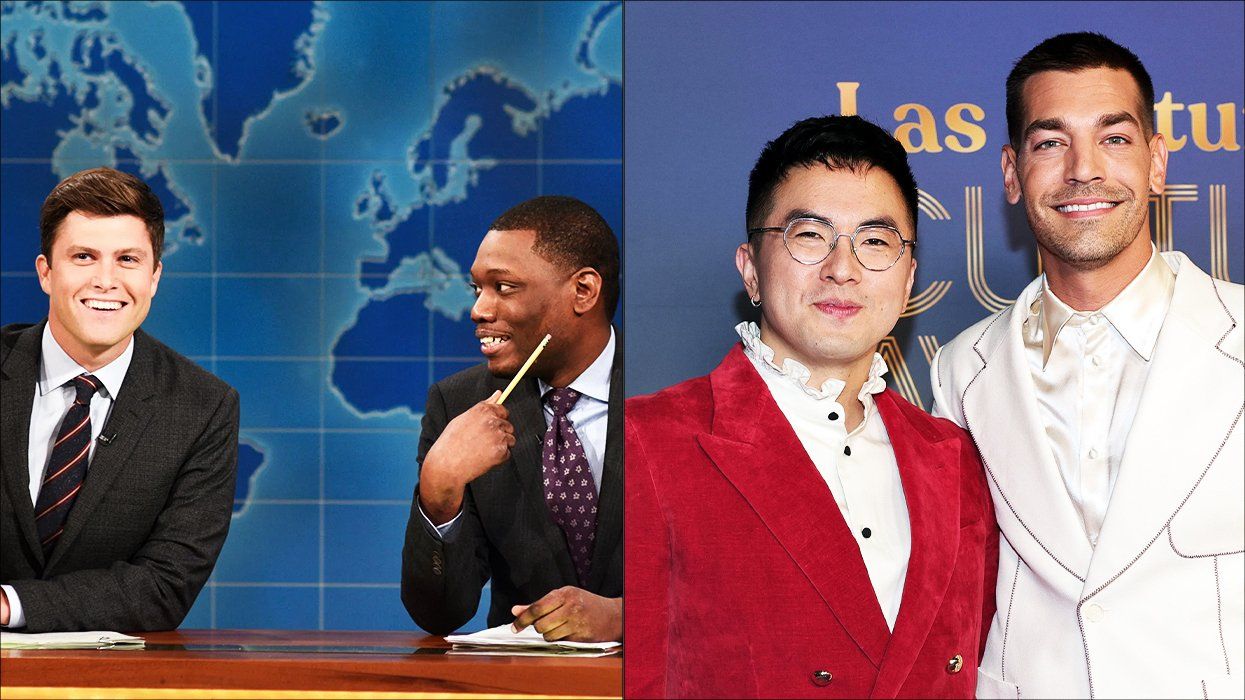 Colin Jost and Michael Che; Bowen Yang and Matt Rogers