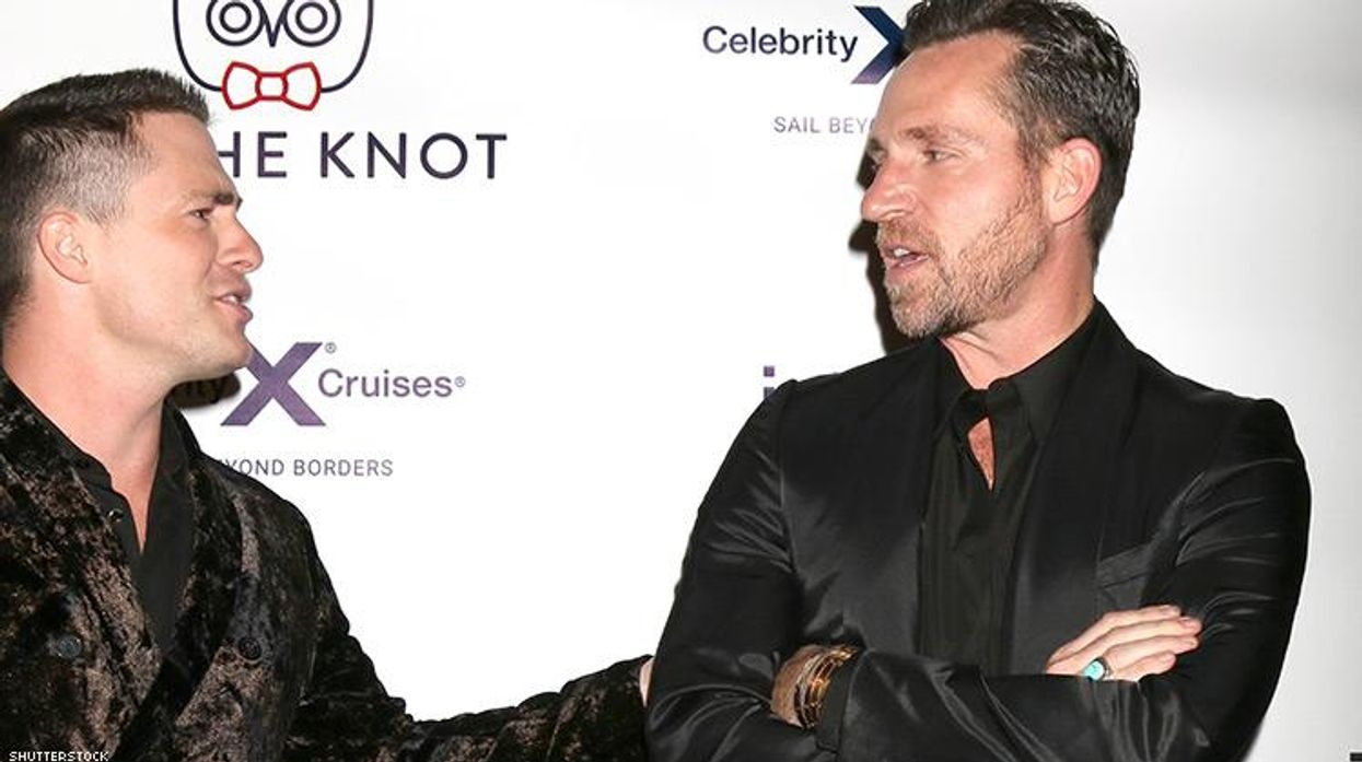 Colton Haynes and Jeff Leatham