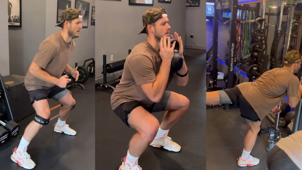 Colton Bodybuilder Colton Underwood is determined to work out & 'get an ass' in 2024