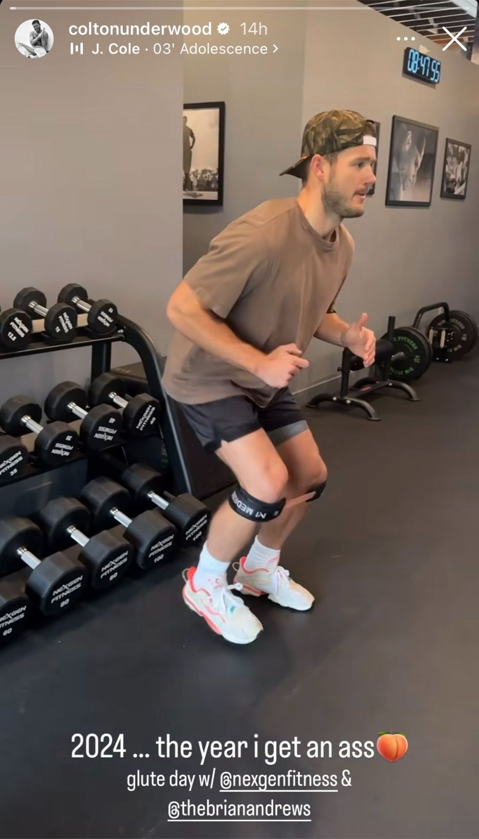 Colton Underwood via Instagram story