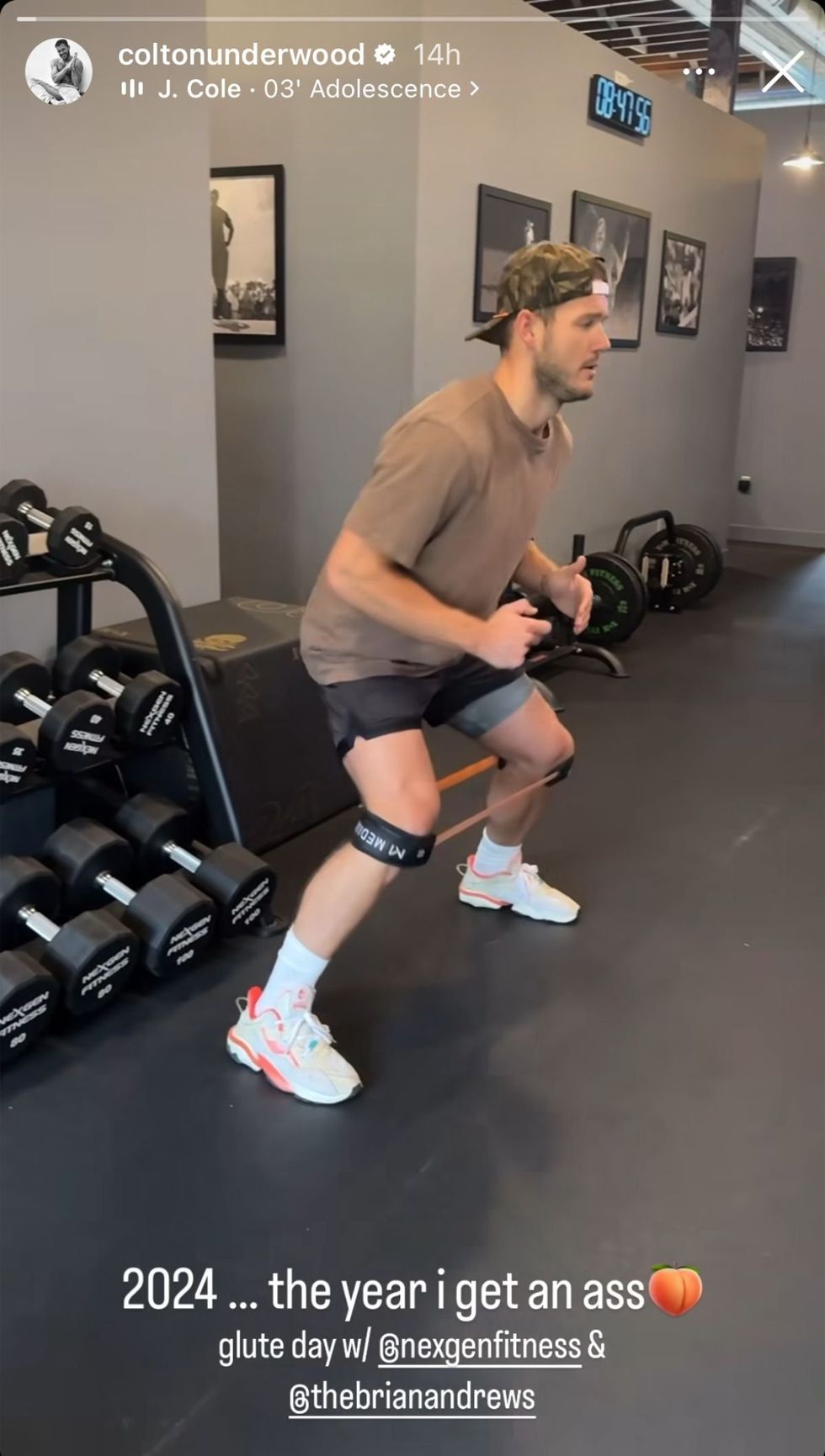 Colton Underwood via Instagram story