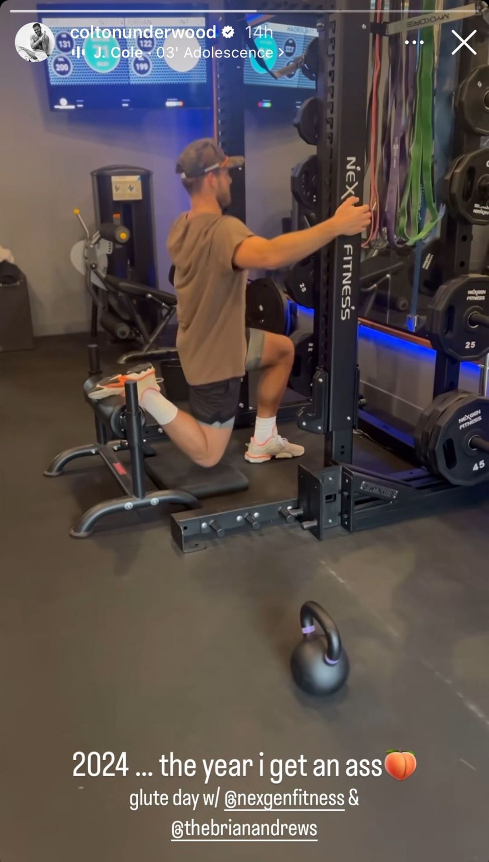 Colton Underwood via Instagram story