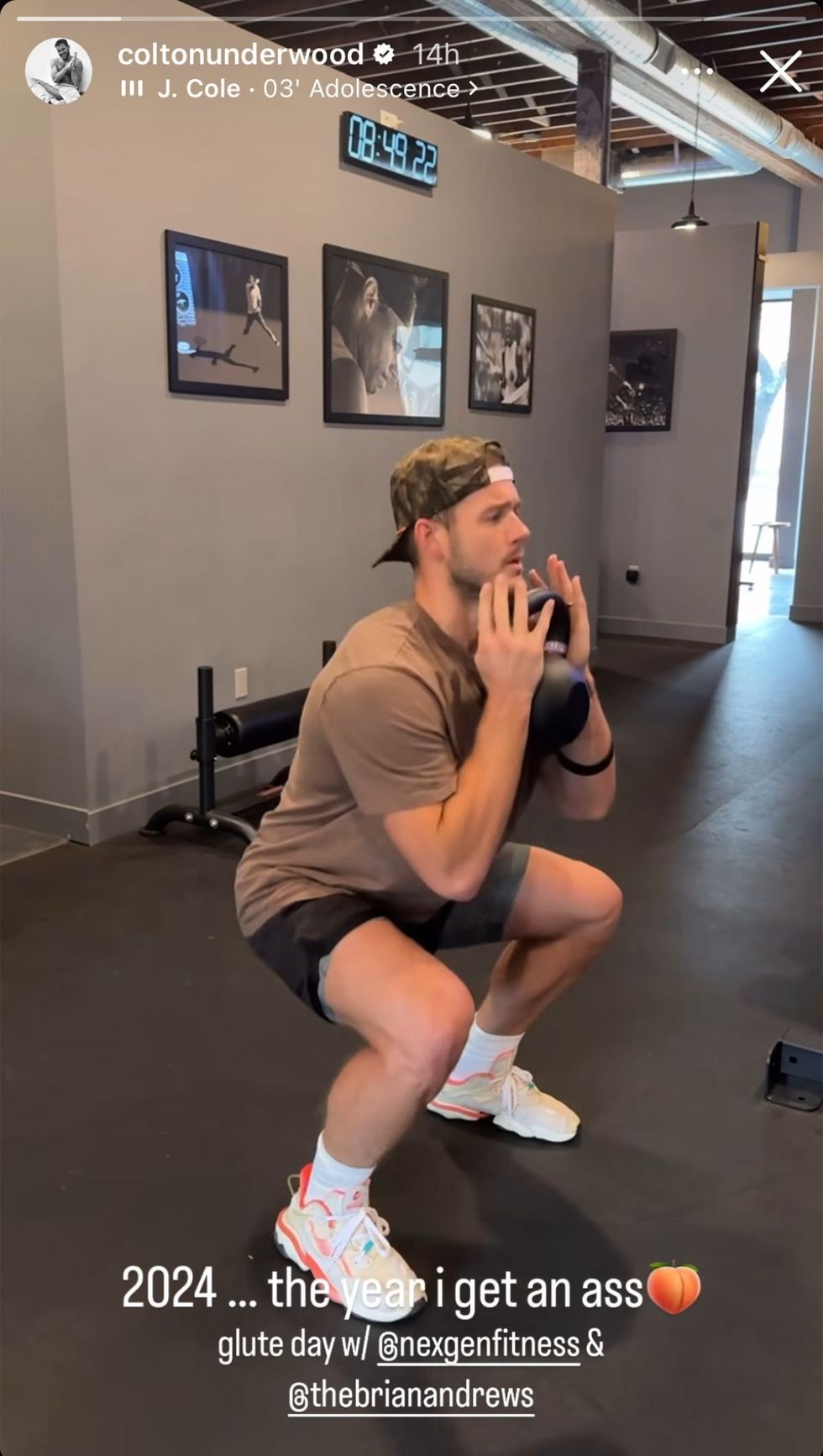 Colton Underwood via Instagram story