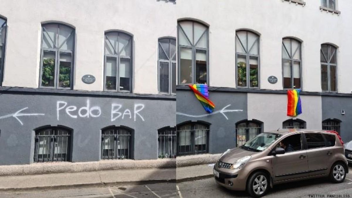 Community Responds to Anti-Gay Graffiti at Iconic Irish Drag Bar