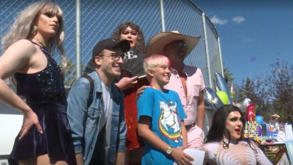 Community Throws Surprise Birthday Party for Gay Canadian Boy