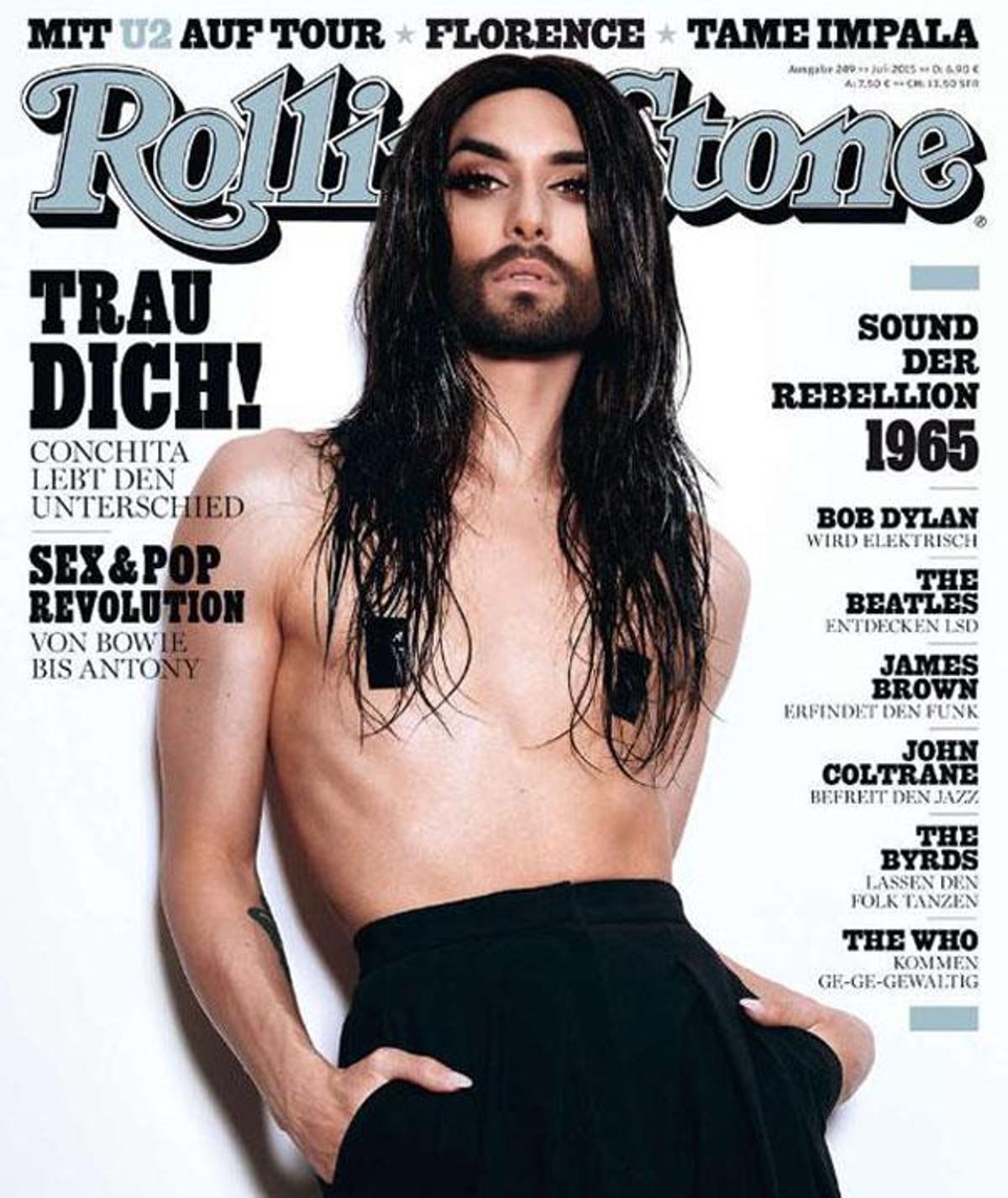 conchita wurst on cover of german rolling stone