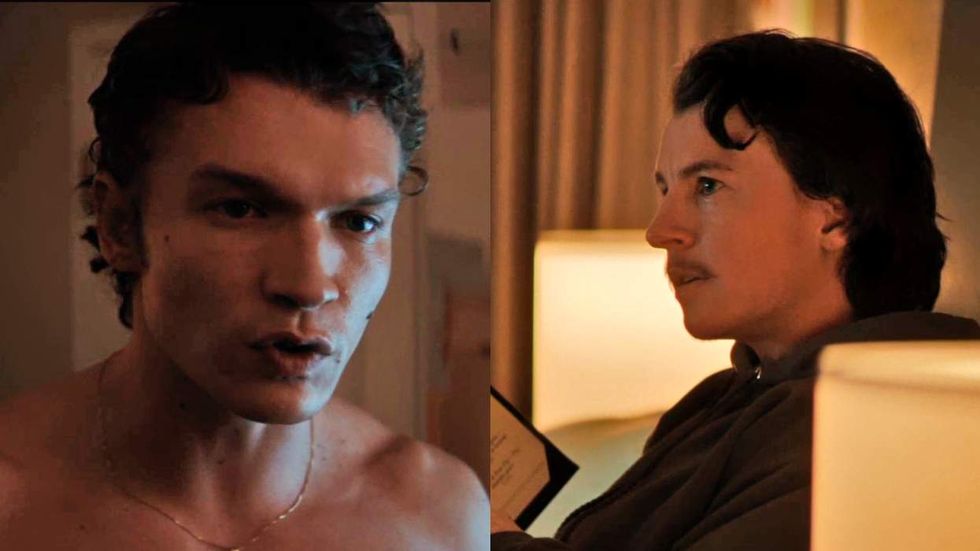 Connor Storrie as Ilya Rozanov; Harrison Browne as Connors on Heated Rivalry season 1 episode 4