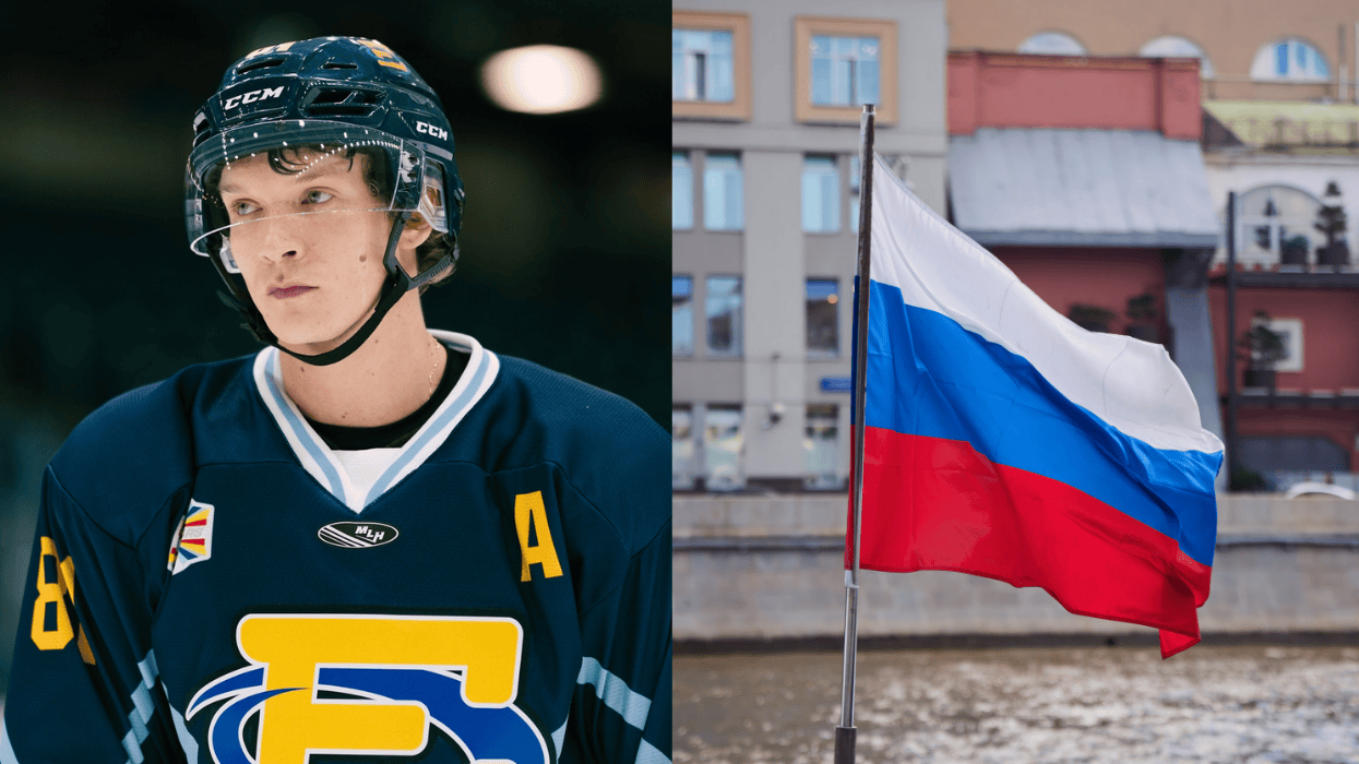 Connor Storrie Heated Rivalry | Russian Flag