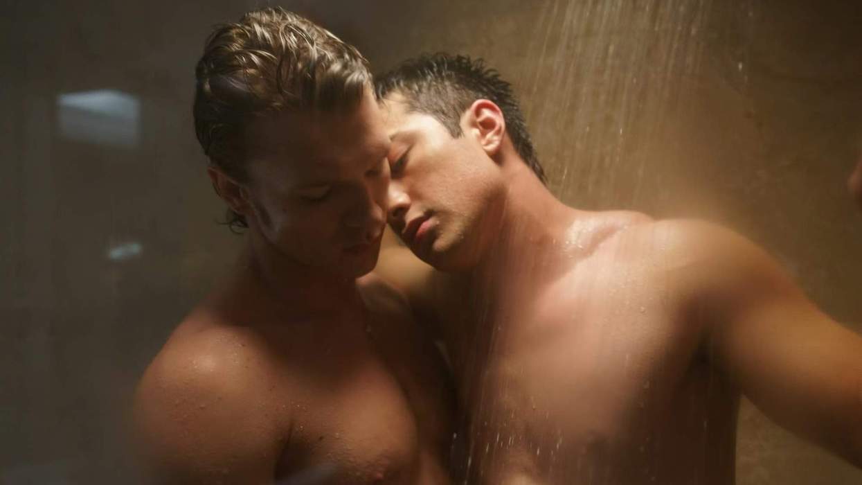 Connor Storrie & Hudson Williams in Heated Rivalry.