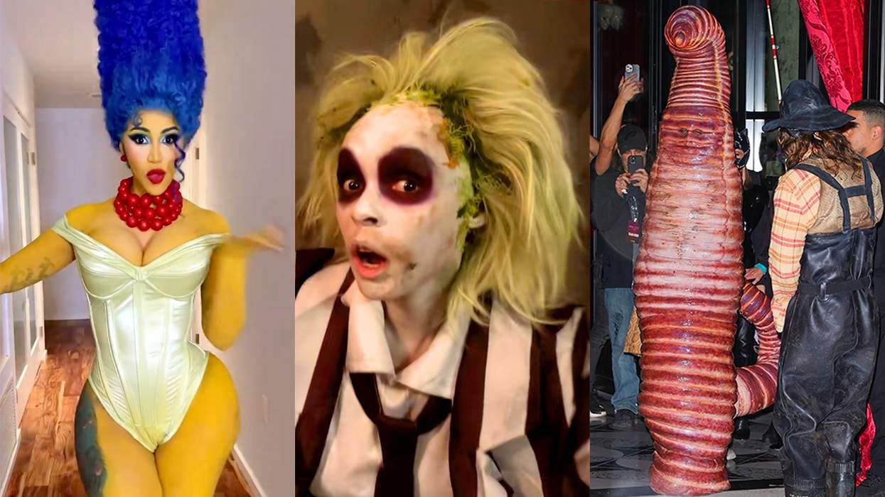 costumes Cardi B as Marge Simpson Janelle Monae as Beetlejuice Heidi Klum as a worm