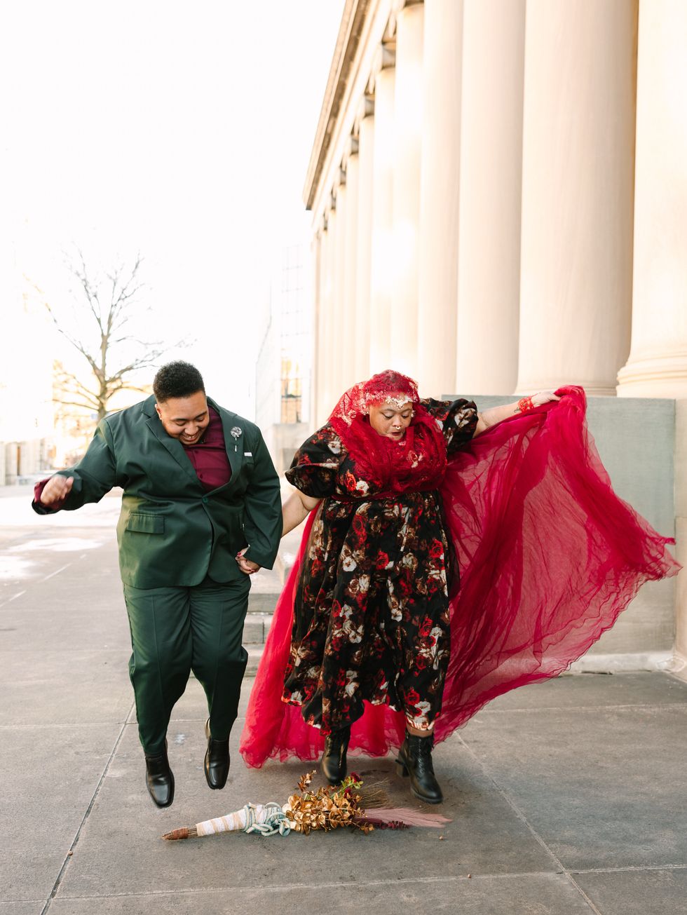 Couple M and T get married in Pittsburgh, PA