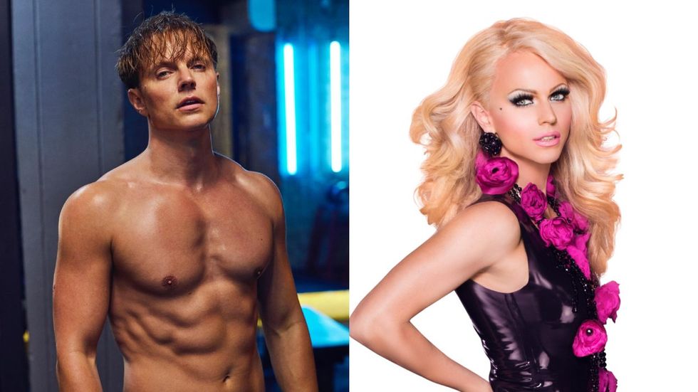 Courtney Act via Instagram; Courtney Act on RuPaul’s Drag Race season 6