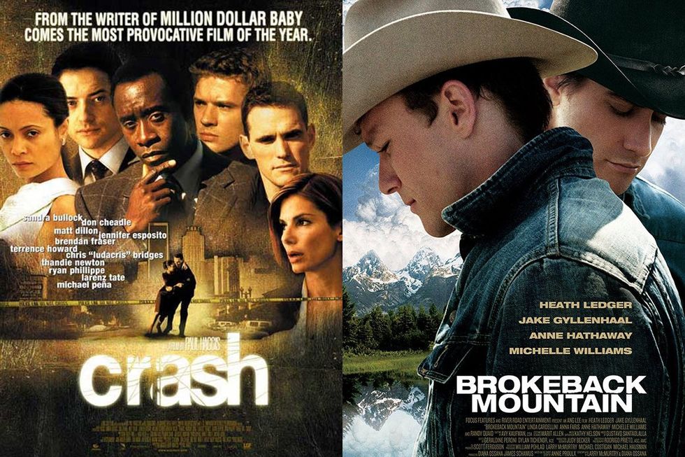 Crash poster; Brokeback Mountain poster