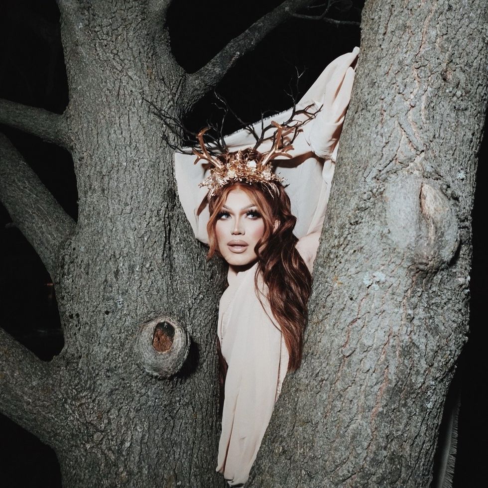 Crystal Envy inspired by the Antler Queen on Yellowjackets