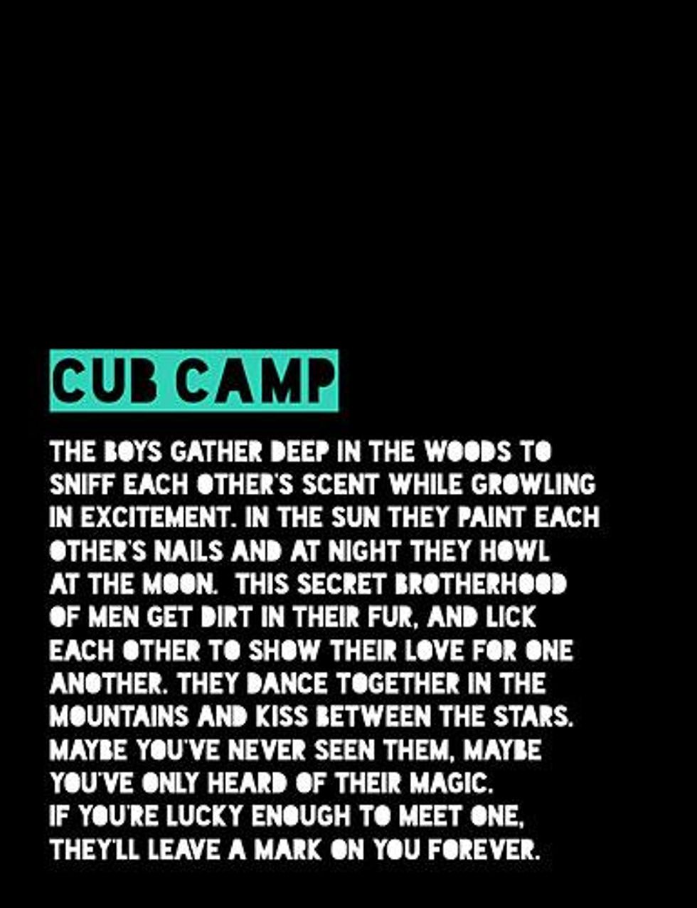 Cub Camp Calendar 2014