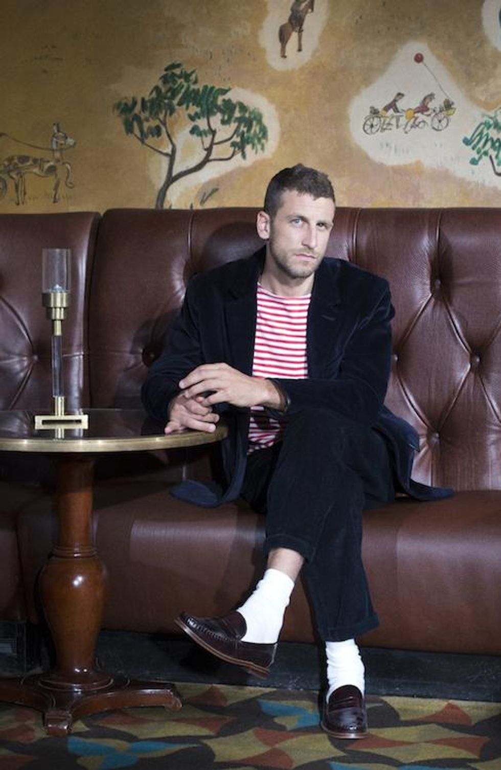 Curtis Kulig X Topman Cord Blazer Cord Pants Striped Tee