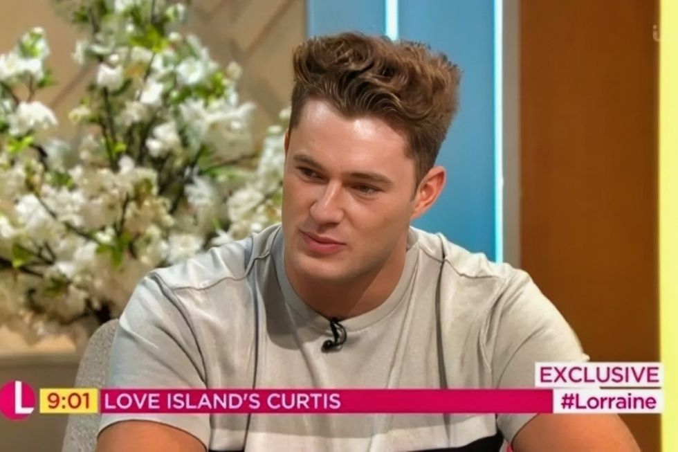 Curtis Pritchard during an interview on Lorraine