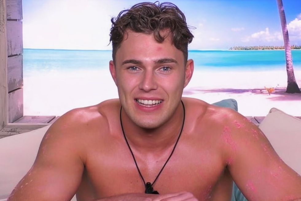 Curtis Pritchard in a confessional interview on Love Island