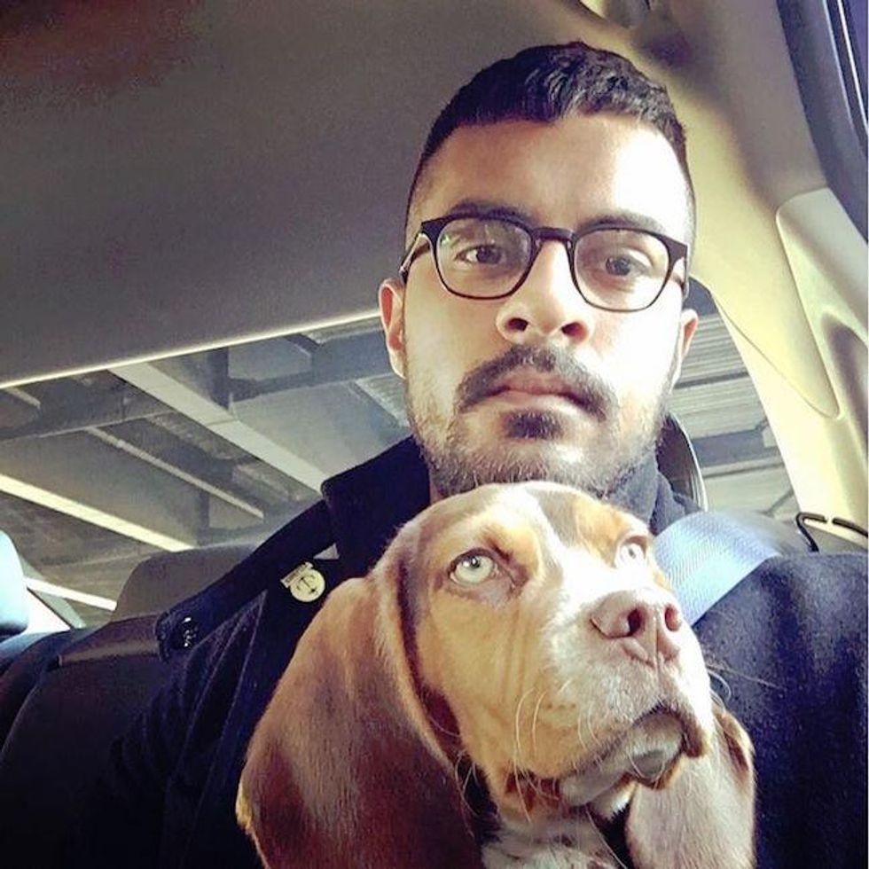 Cute Guys with puppies