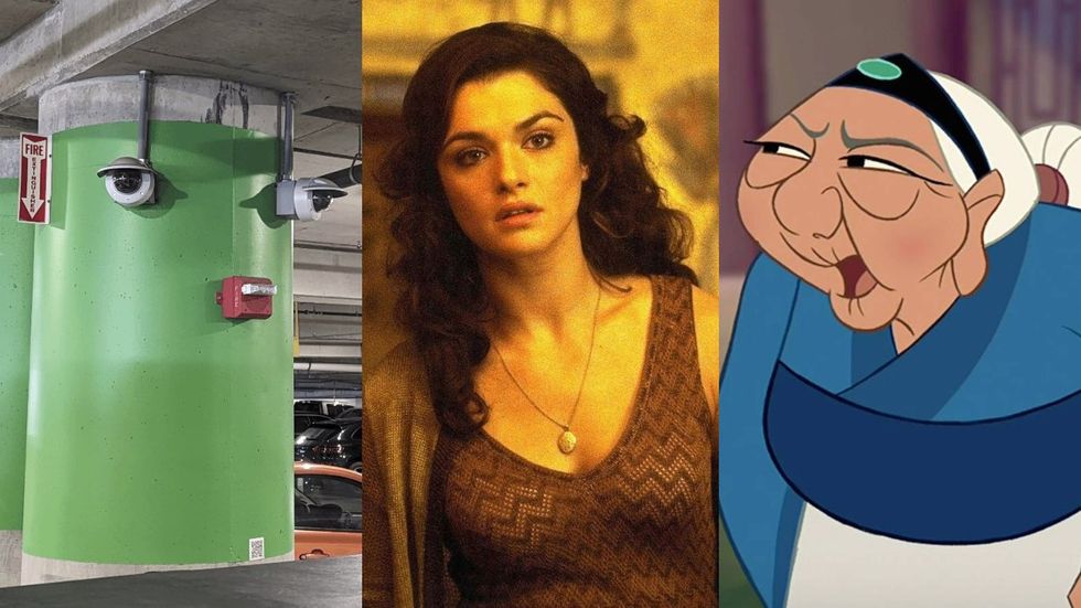 Cvnty Column; Rachel Weisz in The Mummy; Grandmother Fa in Mulan