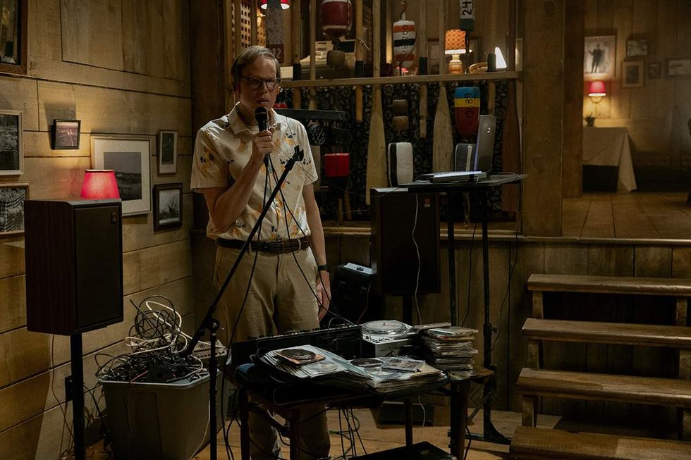 Dale DJs a doomed office party on 'Widow's Bay.'