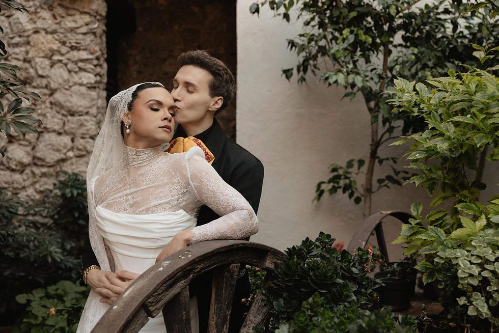 Damian Terriquez and Luke Lowrey at their wedding