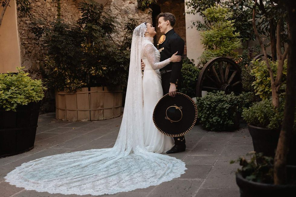Damian Terriquez (left) and Luke Lowrey at their wedding