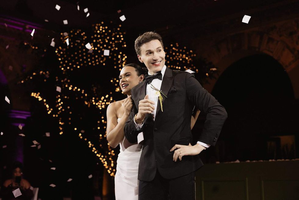 Damian Terriquez (left) and Luke Lowrey at their wedding