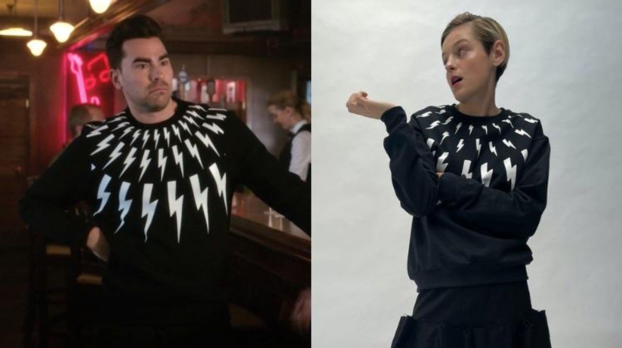 Dan Levy and Emma Corrin