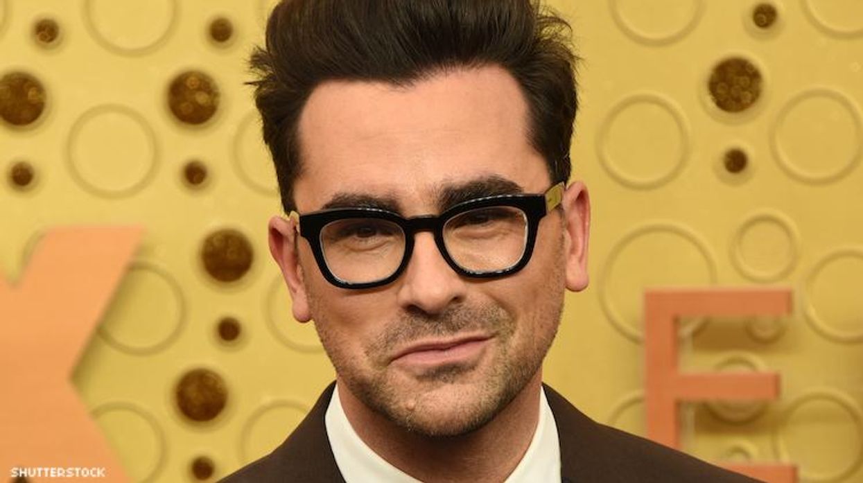 Dan Levy on red carpet.